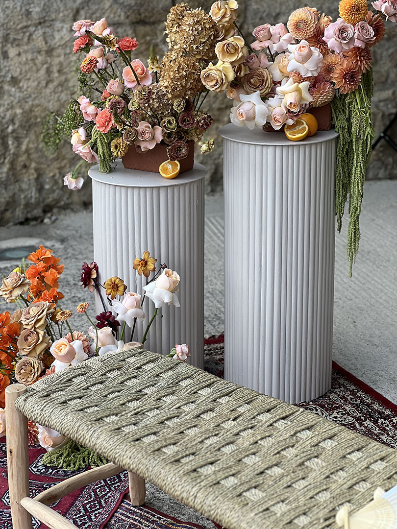 cérémonie laïque fleurs automne