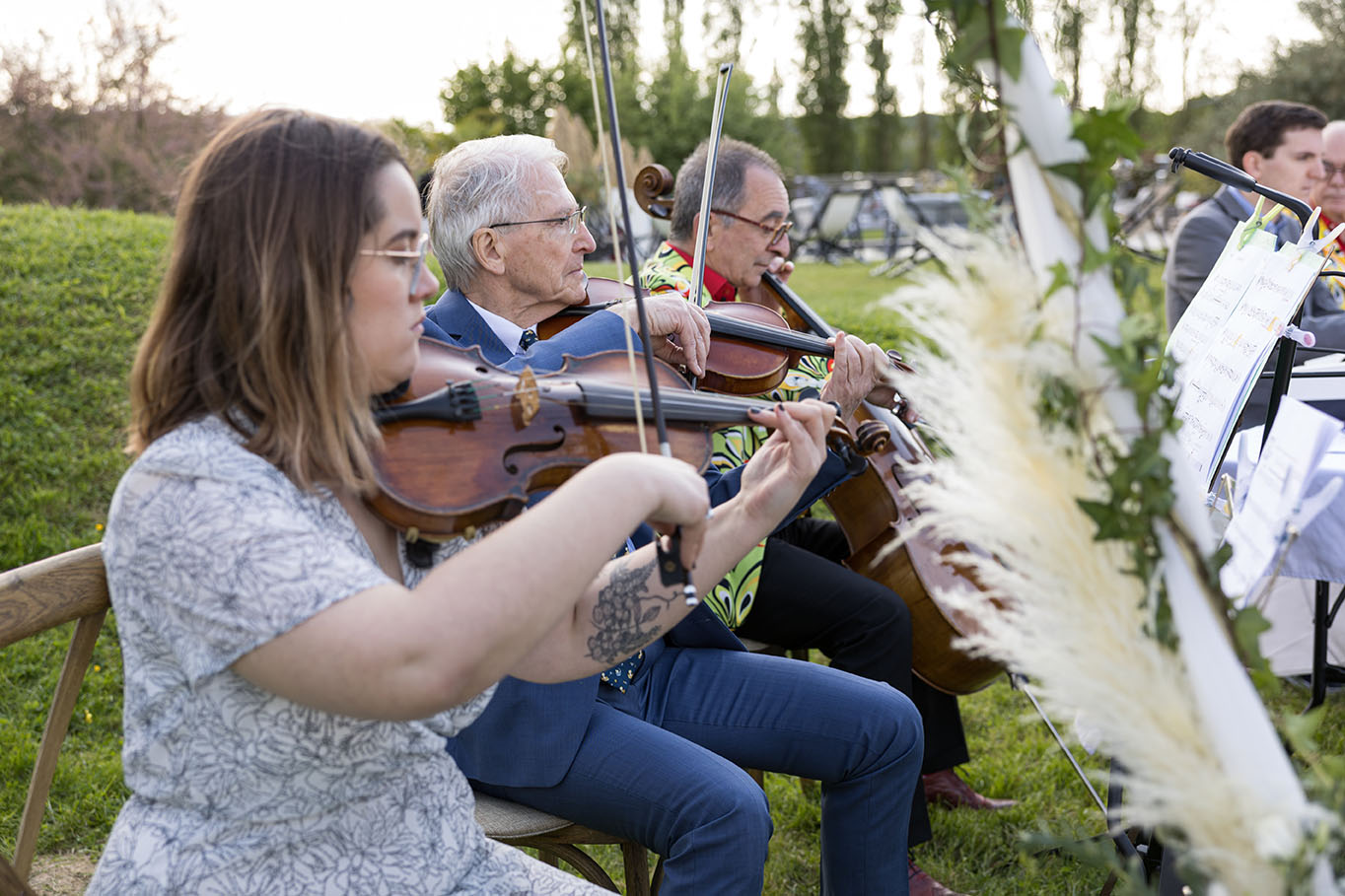 orchestre pendant ceremonie laique